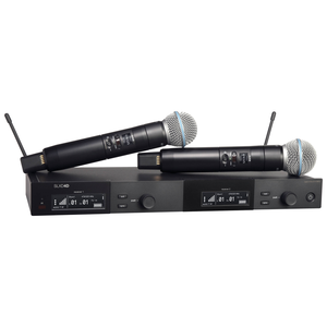 SLXD4D BETA58A BETA87A KSM8 KSM9 micrófono dos canales digitales inalámbricos receptor rango de trabajo de 100 metros 328 pies - Product Image 6