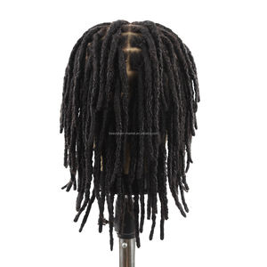 Originea, Nuevo, Cabello Humano Brasileño Natural, Rastas Interconectadas, Pelucas con Frente de Encaje Completo, Peluca de Rastas para Mujeres y Hombres - Product Image 4