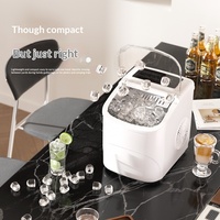 Machine à glaçons compacte entièrement automatique transfrontalière 1,3 L à brancher pour usage domestique, commercial, en kiosque ou en dortoir - Vente en gros disponible