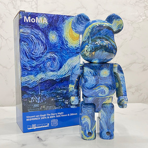 Figuras de acción <span class=keywords><strong>BearBrick</strong></span> 400% de resina artística esculpida al por mayor, adorno de escritorio para sala de estar, muñeco de personaje, regalo para el hogar nuevo - Product Image 5