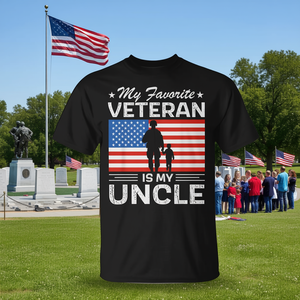 Mon t-shirt préféré « Mon Oncle est mon Vétéran » pour la Journée des Vétérans, chemise militaire - Product Image 3