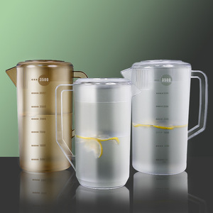 Carafe à eau froide 3500 ml avec couvercle et échelle graduée pour les salons de thé - Product Image 1