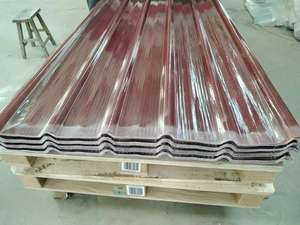 แผ่น<span class=keywords><strong>หลังคา</strong></span>โปร่งใสแบบสี่เหลี่ยมคางหมูวัสดุโพลีเมอร์ไฟเบอร์กลาสเสริมแรงแผ่นหลังคา - Product Image 5