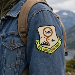 Badge d'identité personnalisé haute précision 0,1 mm : Écusson brodé 12 000 points pour vestes et uniformes Aero Club AWELLS - Product Image 2