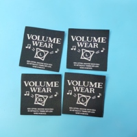Étiquettes de vêtements personnalisées de luxe en tissu, étiquettes de marque tissées pour la mode, étiquettes de vêtements à coupe droite