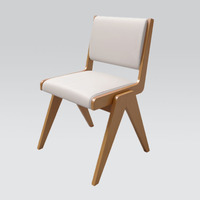 Ensemble de table et chaises commerciales en bois massif de style nordique pour café, salon de thé et espaces de négociation