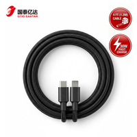 Câble de charge rapide USB Type-C de haute qualité 30W, conducteur en cuivre pur, tressé en nylon, pour iOS, iPad, appareil photo, 1,2 m