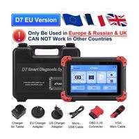 Lector de Códigos OBD2 D7 V2.0 CANFD DOIP, Herramienta de Diagnóstico de Todos los Sistemas, Codificación de ECU, Programación de Llaves, Escáner OBD2 Solo para Europa