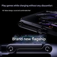 Kabel Charger USB-C ke USB-C Tahan Lama Bentuk T Baru 2026, Kabel Pengisi Daya dengan Penyangga Ponsel Lipat (Promo Penjualan)