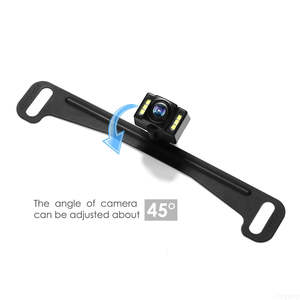 IPoster caméra étanche rotative HD <span class=keywords><strong>plaque</strong></span> <span class=keywords><strong>d</strong></span>'<span class=keywords><strong>immatriculation</strong></span> de voiture 6 LED caméra de recul vue réglable pour la marche arrière de voiture - Product Image 2