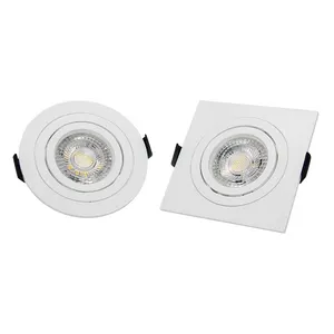 Runde PC Mr16 Decken einbau leuchte LED-Lampe Gehäuse Gu10 Downlight-Leuchte