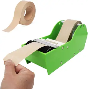 Grüne Farbe Manuel Nass gummierter Papier bandsp ender mit verstärktem Papier band, wasser aktivierter Bandsp ender