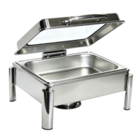 Ensemble de réchauds de style arabe, équipement de buffet en acier inoxydable, chauffe-plats professionnels pour événements de restauration