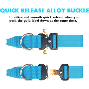 Robustes, strapazierfähiges taktisches Hundehalsband mit Griff für mittelgroße und große Rassen - Product Image 4