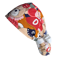 Bonnet de chirurgien personnalisé imprimé avec doublure en satin, ajustable, pour femmes, OEM ODM