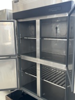 Bac de service isotherme double porte robuste Startos pour réfrigérateur-congélateur, refroidissement par air, idéal pour boulangerie, café, pizzeria