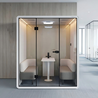 Cabine de bureau insonorisée, cabine acoustique, cabine téléphonique, cabine d'intimité, réduction du bruit, cabine respirante en aluminium, espace de travail moderne