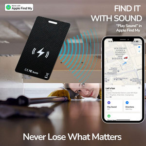 Tùy chỉnh đồng bằng bóng đen chip NFC thẻ thông minh màu đen PVC NFC/RFID kinh doanh kỹ thuật số thẻ không dây Tracker định vị - Product Image 4