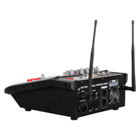 Console de mixage audio professionnelle pour DJ de scène, 16 effets numériques DSP, mixeur de puissance 4 canaux avec 2 microphones sans fil