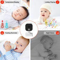 Monitor para Bebés con Pantalla de 2.8 Pulgadas, Cámara de 720P, Inalámbrico, Inteligente, Recargable, Batería de 2300 mAh, Visión Nocturna, Audio Bidireccional, Vista de 75 Grados