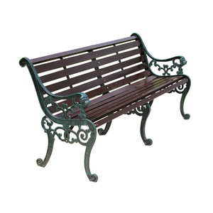 Modern Outdoor Leisure Long Iron Art Seat <span class=keywords><strong>Bench</strong></span> estilo madeira maciça para Parque Pátio Jardim ou Pátio-Atacado Disponível - Product Image 5