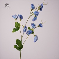 Bunga Sweet Pea Artificial Real Touch Grosir Warna Biru Ungu Putih untuk Dekorasi Pernikahan Rumah Hotel