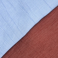 Tissu en polyester 100 % teint en fil, tissé uni, 180 g/m², de haute qualité, pour vêtements et robes, vente en gros