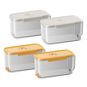 Caixa de Armazenamento para Frutas, Vegetais, Carnes e Ração para Cães e Gatos, Kimchi, 4.5L 3.5kg, 6L 5kg, Recipiente a Vácuo com Compasso de Tempo - Product Image 6