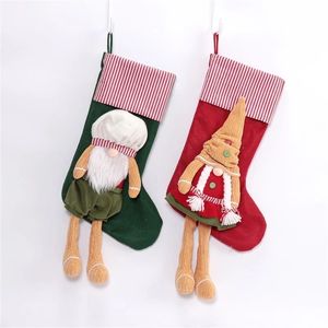 Exquisite 2pc Christmas <b>Stocking</b> Set Large Gift <b>Holders</b> for Family Holiday Surprise Fireplace Decor - Product Image 2