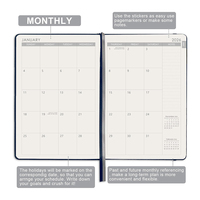 Cuaderno Espiral A5 Personalizado con Logotipo en Dorado, 100% Ecológico, Agenda de Oficina para Negocios, Alto Valor Estético, 80 Hojas