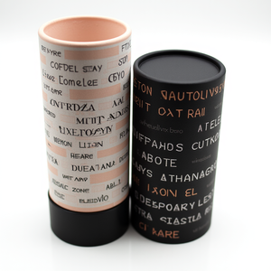 Cilindro reciclable impreso personalizado, aceites esenciales cosméticos, delineador de ojos, esponja, cartón, caja de embalaje de tubo de papel - Product Image 1