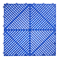 Dalles de sol modulaires emboîtables en PP antidérapantes pour garage et atelier, 400*400*18mm, vente en gros usine