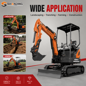 À vendre : Mini-excavatrice économique SHANDING 2,5 tonnes, mini-pelle sur chenilles, excavatrice compacte, nouvelle mini-excavatrice avec moteur Yanmar. - Product Image 6