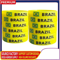 2026 Silikon-Armbänder, Brasilien & Portugal Nationalmannschaft Fußball-Armbänder für Turnier-Fans