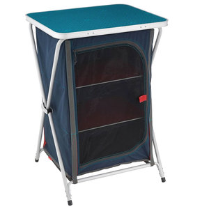 Meuble de rangement de cuisine pliable moderne en aluminium léger pour camping extérieur, table portable avec plateau en MDF pour pique-nique, mobilier d'extérieur - Product Image 1