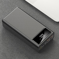 Prix de gros 10W Banque de charge 50000mAh 60000mAh Capacité Power Bank avec lumière LED Alimentation mobile extérieure