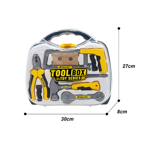 Coffret d'outils de jeu pour enfants avec marteau, scie, pinces, clé à molette, tournevis et mallette de transport pour l'apprentissage ludique - Product Image 6