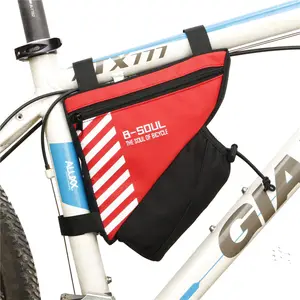 Impermeable triángulo bicicleta ciclismo bolsas frente de la bolsa del marco del tubo de bicicleta de montaña triángulo Bolsa De Marco titular de la botella de paquete