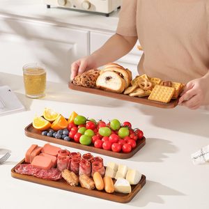단단한 아카시아 나무 서빙 트레이와 플래터 - 나무 미니 샤퀴테리 보드, 직사각형 작은 치즈 보드 - Product Image 6