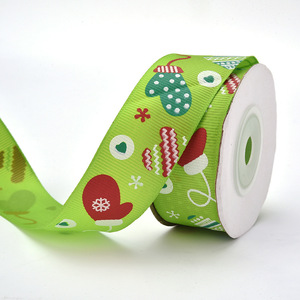 Pita Grosgrain Cetak Kustom Seluas 2,5cm dengan Motif Selamat Natal, Pita Dekorasi untuk Kotak Hadiah, Kue, dan Hiasan Pohon Natal - Product Image 6