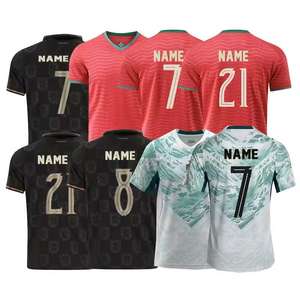 Jersey Sepak Bola Tim Nasional Berkualitas Tinggi Grosir 2026 Pemain No.7 No.21 Jersey Sepak Bola Pria Piala Dunia Portugal Musim - Product Image 5