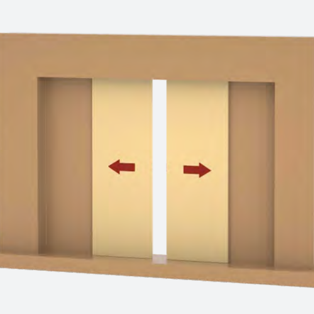 Modern Style Metal Sliding Door Hardware for Interior Doors Durable & Rust-proof