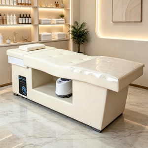 Cama de Lavado de Cabello para Salón, Multifuncional, para Peluquería, Cuidado Facial, Spa Capilar, Masaje Tailandés, con Lámpara - Product Image 4