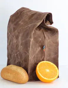 Индивидуальная легкая изолированная сумка-холодильник из вощеной ткани