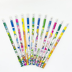 Di alta qualità Surwin FP12 7 pollici HB in legno fantasia Design matita Set gomma EN71 certificata per i bambini studenti di scrittura - Product Image 3