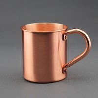 Mug à Moscow Mule en cuivre transfrontalier avec poignée pour cocktails, café et bière – Design minimaliste – Fabriqué en Chine