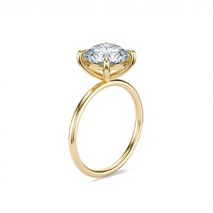 Anillo de Compromiso Clásico con Diamante Redondo de 2.5 Quilates Cultivado en Laboratorio - Product Image 4