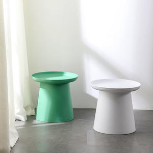 Nordic Round Plastic Coffee <b>Table</b> Small Apartment Minimalist Sofa <b>Side</b> <b>Table</b> Simple Balcony Trendy - Product Image 3