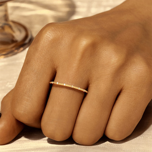 Anillos Apilables Minimalistas de Plata de Ley 925 con Circonita Cúbica para Mujer, Venta al Por Mayor CANNER - Product Image 5