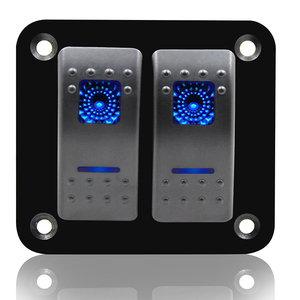 <span class=keywords><strong>Dc</strong></span> <span class=keywords><strong>12V</strong></span>/24V ON-OFF màu xanh LED ánh sáng 2 Gang nhôm rocker phổ mairne Power switch Bảng điều chỉnh - Product Image 5